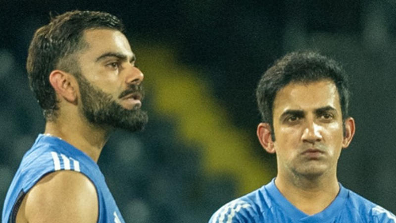 Virat Kohli and Gautam Gambhir 