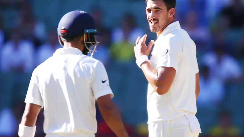 Virat Kohli and Mitchell Starc