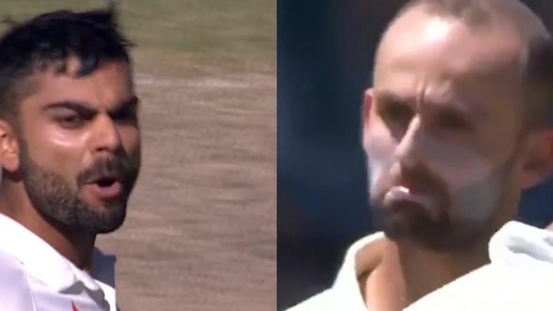 Virat Kohli and Nathan Lyon