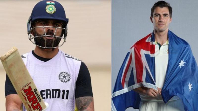 Virat Kohli and Pat Cummins 