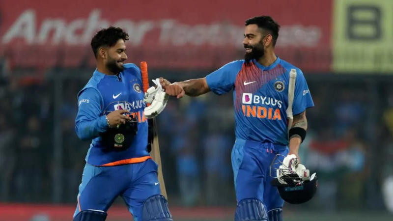 Virat Kohli and Rishabh Pant 