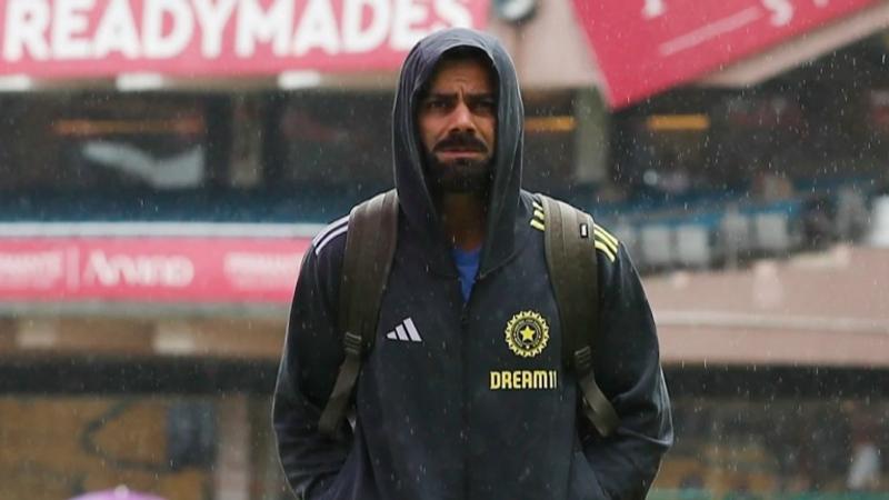 Virat Kohli at the Chinnaswamy Stadium during IND vs NZ 1st Test