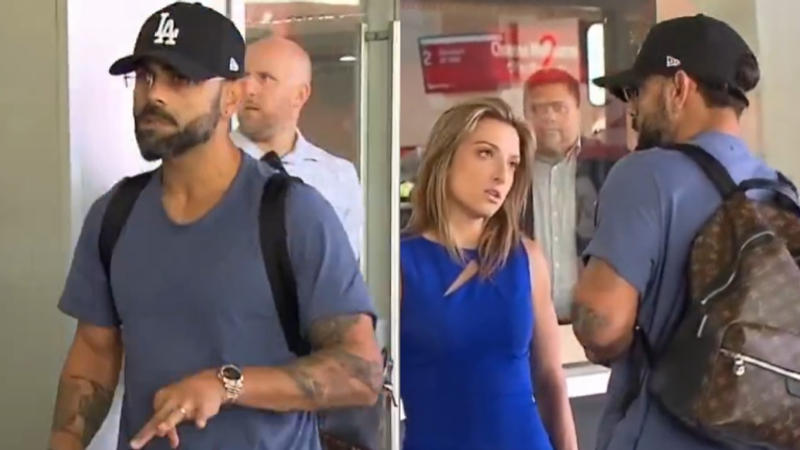 Virat Kohli has a heated scuffle with an Australian journalist