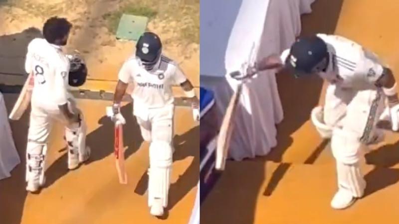 Virat Kohli smashes his bat in anger