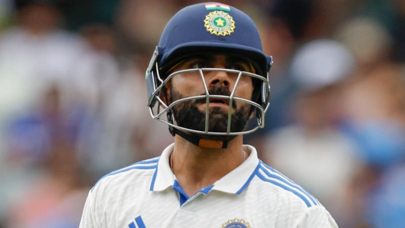 Virat Kohli walks away after being dismissed in IND vs AUS 1st Test