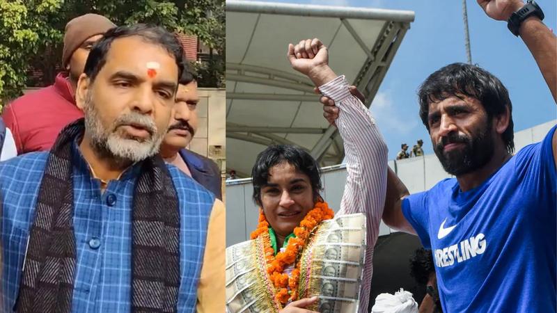 WFI Chief Sanjay Singh lashed out at Vinesh Phogat and Bajrang Punia