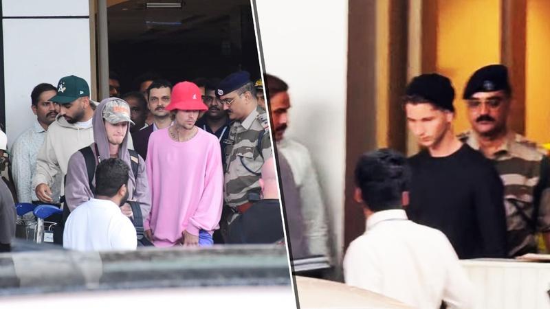 Justin Bieber at Mumbai's Kalina airport