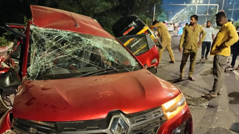 Navi Mumbai Drunk Driving Accident: Father Killed, Daughter Critically Injured in Hit-And-Run Crash