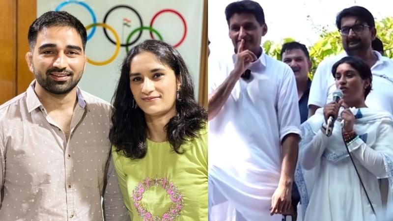 why is vinesh phogat husband somveer rathi not campaigning for his wife