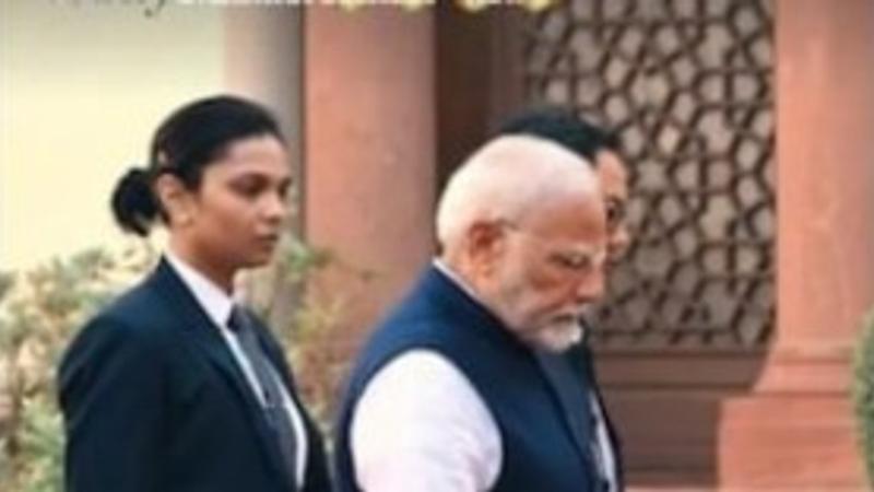 Woman Commando with PM Modi