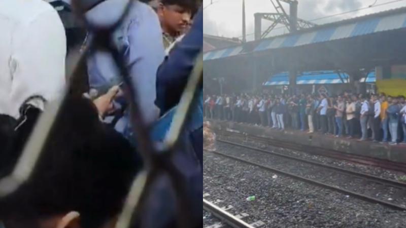 Woman falls into platform gap at Dombivali train station, mumbai