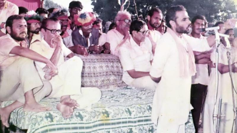 Young Modi as an RSS Pracharak