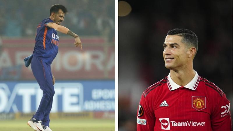 Yuzvendra Chahal and Cristiano Ronaldo 