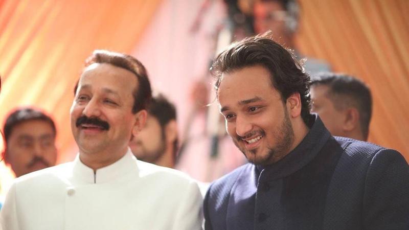 Zeeshan Siddique with Father Baba Siddique 