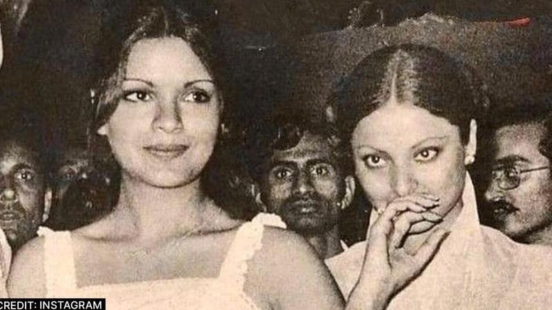 Zeenat Aman with Rekha