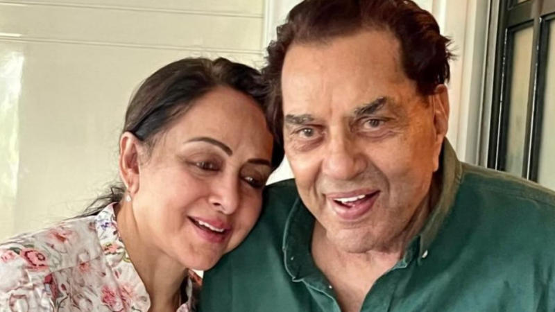 Dharmendra and Hema Malini