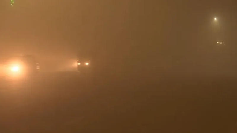 Delhi Dense Fog cold wave
