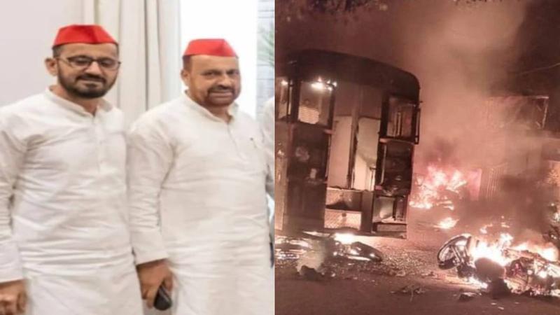 Samajwadi Party leader Mateen Siddiqui brother javed was arrested in Haldwani riots