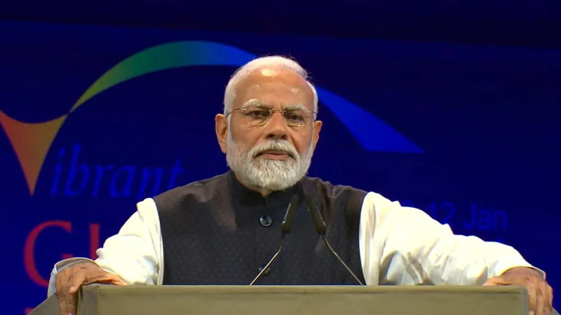 PM Modi Gujarat Vibrant Global Summit 2024vbv