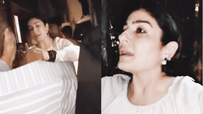 Raveena Tandon seen assaulting woman