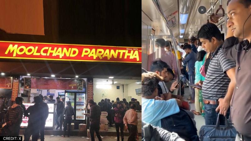 Announcement of Moolchand's Paratha in Delhi Metro, you will drool after hearing this