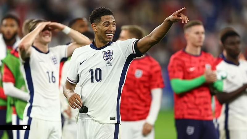 England beat Serbia 1-0 in Euro 2024 with Bellingham's goal