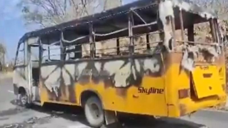 Fire breaks out in DTC cluster bus in Delhi