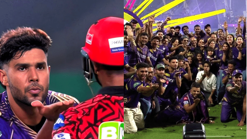 KKR Flying Kiss Celebration