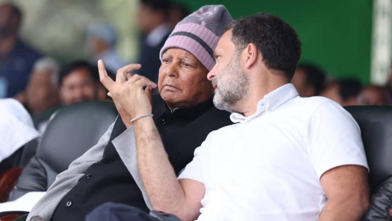 Lalu Yadav and Rahul Gandhi