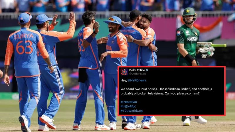 Delhi Police Viral tweet on India-Pakistan Match