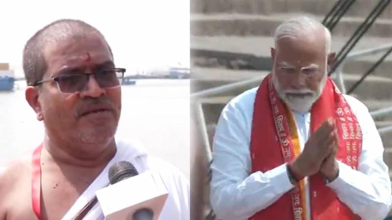 Varanasi priests blessed PM Modi
