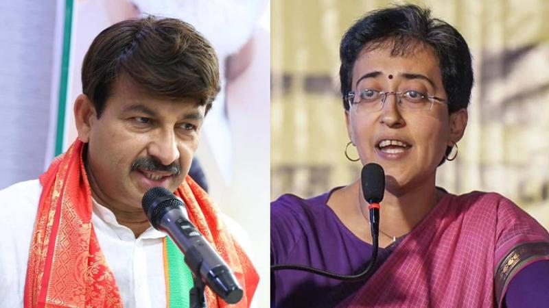 manoj tiwari and Atishi