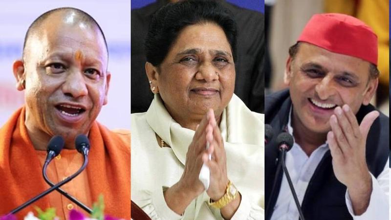 Yogi Adityanath, Mayawati, Akhilesh Yadav