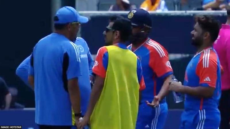 Rohit Sharma left the game midway and returned to the dugout