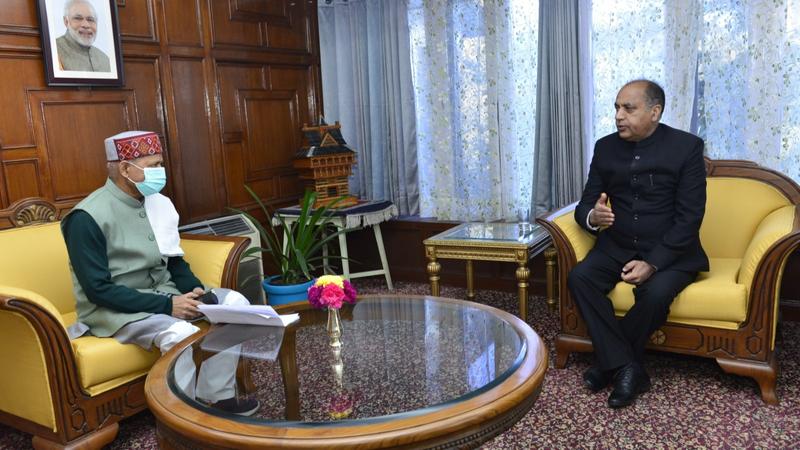 Himachal Pradesh EX CM Jairam Thakur Meets Governor