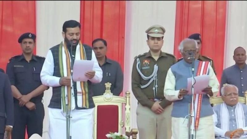 Nayab Singh Saini takes oath as Haryana Chief Minister