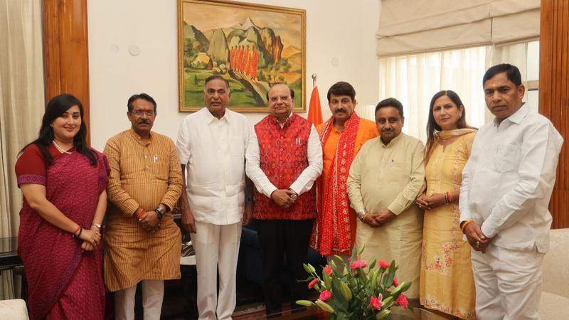  BJP MPs from Delhi met Lieutenant Governor Saxena