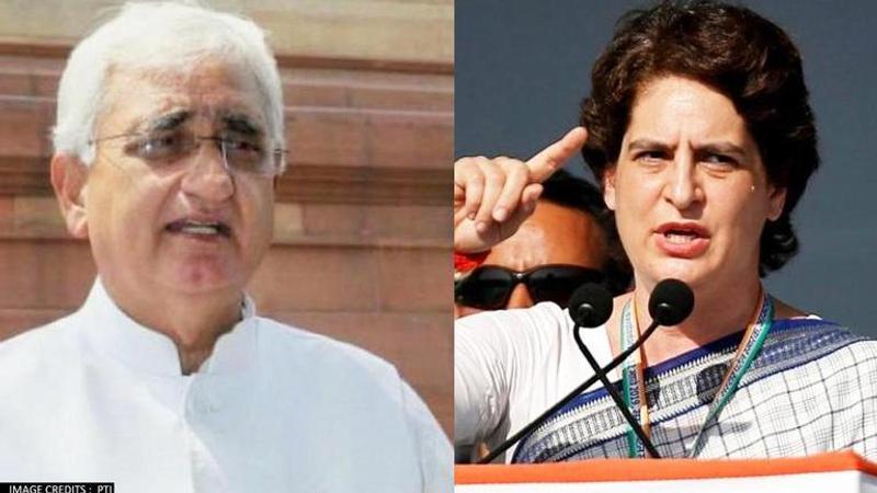 Salman Khurshid, Priyanka Gandhi