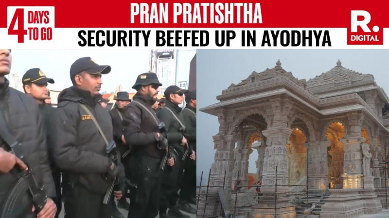 Security Stepped Up In Ayodhya 