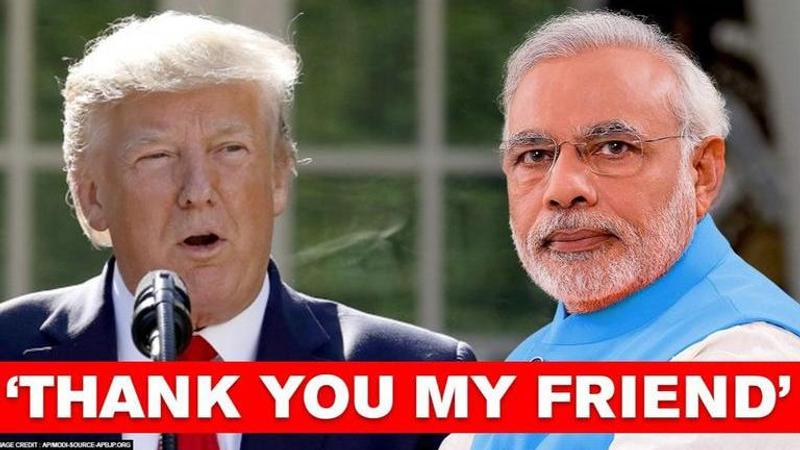 Trump thanks PM Modi for his wishes on American Independence day