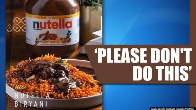 Nutella Biryani sparks debate on Twitter, fans say RIP Biryani