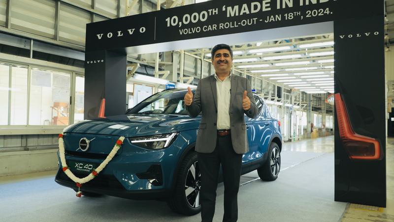 Volvo car rolls out 10,000 made-in-India premium vehicle 