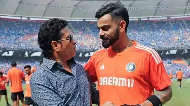 Sachin Tendulkar and Virat Kohli