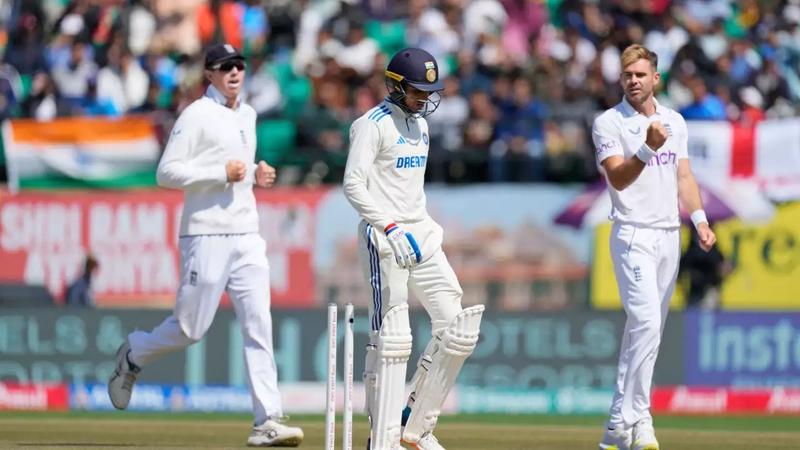 Shubman Gill gets dismissed by Anderson in IND vs ENG 5th Test