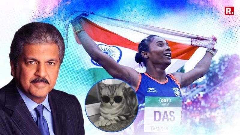 Anand Mahindra shares a funny cat video, reveals what he felt like when Hima Das won