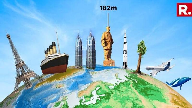 So just how tall is the tallest statue in the world? Here's how India's Statue Of Unity goes up against Eiffel tower, Titanic, Giant Sequoias, Blue Whales and more!