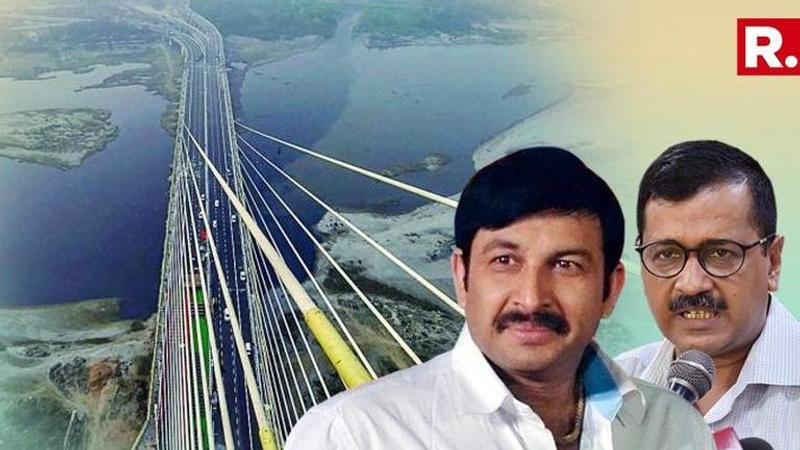 Chaos at Delhi's Signature Bridge inauguration as Arvind Kejriwal's AAP clashes with BJP Delhi chief Manoj Tiwari's supporters over credit