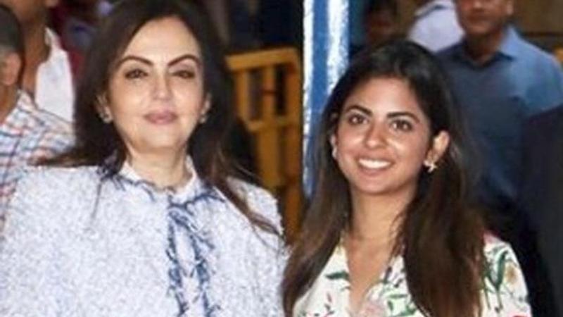 WATCH: Isha Ambani makes a stunning appearance with mother Nita Ambani post wedding