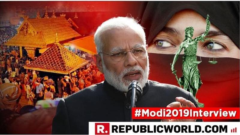 PM MODI INTERVIEW | PM Narendra Modi says 'while Triple Talaq is a matter of gender equality, entry of women in Sabarimala is related to tradition'