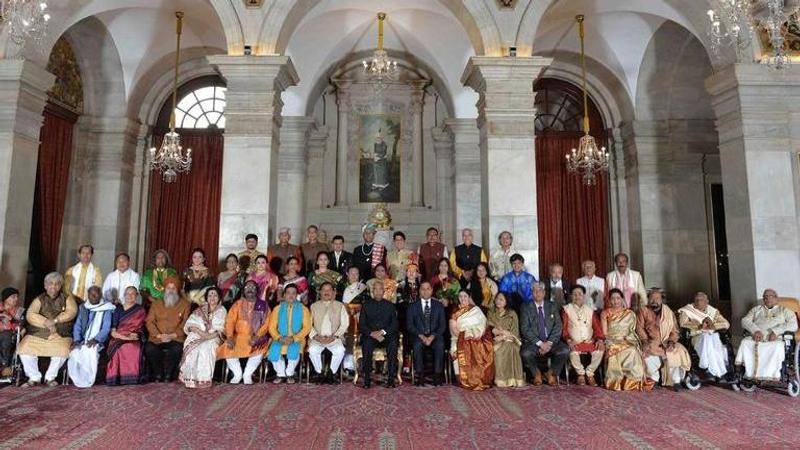 President Ram Nath Kovind gives away Sangeet Natak Akademi awards